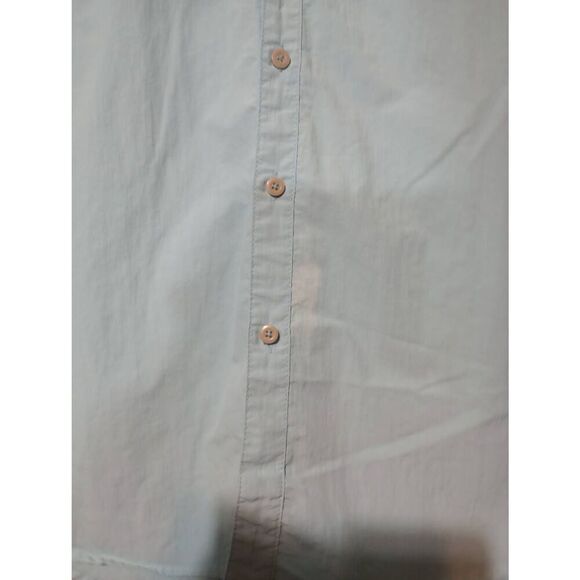 Naviskin Shirt Men's Large Blue Button Front Water Resistant Short Sleeve‎ - Picture 4 of 7